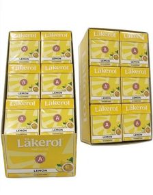 1816819200_148 stk Läkerol Lemon Sugarfree / Sukkerfrie Pastiller med Sitronsmak - Hel Eske 1200 gram