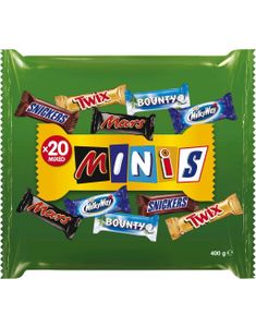 20 stk Minimix Kjente Sjokolader 400 g