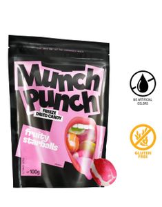 DATOVARE - Munch Punch Fruity Starballs - Pose med Frysetørket Godteri 100 gram