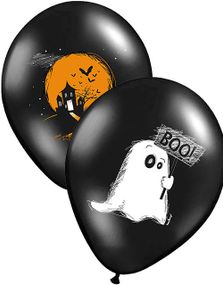 6 stk 30 cm Ghosthouse/Spøkelse Latexballonger