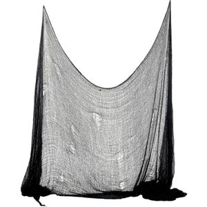 Skummel Dekorasjon til Halloween - Svart Netting Ca 75x300 cm