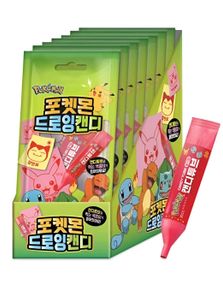 8 stk Pokemon Drawing Candy - Spisbar Tegnestift med Spisbart Papir - Hel Eske 148 gram (Asia Import)