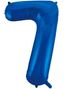JUMBO Royal Blå Tallballonger 0-9 - 86 cm