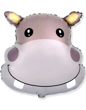 Flodhest Folieballong 56x56 cm