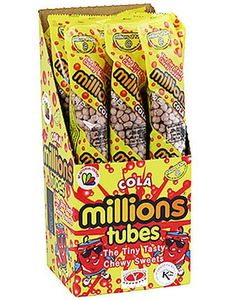 12 stk Millions Godteri-Tube med Colasmak - Hel Eske