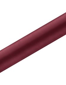MØRK RØD Bordløper i Satin 36 cm x 9 meter