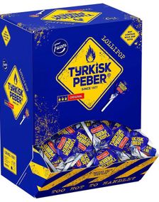 150 stk Tyrkisk Pepper Lollipops - Tyrkisk Pepper Kjærligheter på Pinne - Hel Automateske 1,35 kg