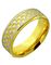 Silver and Gold Checker - Ring i Kirurgisk Stål