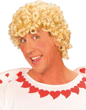 Cupid Love - Blond Krøllete Kort Parykk