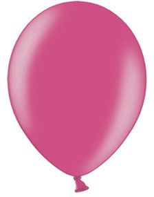 10 stk 27 cm - Metallisk Rosa Ballonger