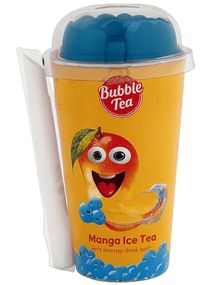 Mango Ice Tea With Energy Drink Boba - Mango Iste med Energidrikksirup Boba 350 ml