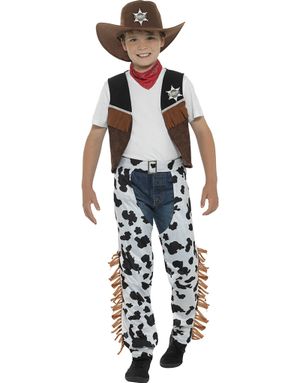 Texas Cowboy Barnekostyme 5 Deler