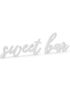 Sweet Bar - Hvitt Treskilt 37x10 cm