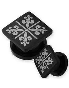 Diamond Friis - Svart PVD Piercing Plugg