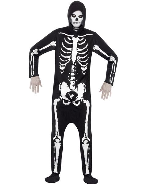 Skjelett Kigurumi Kostyme til Mann