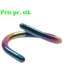 Multi Curved stang i Titan til 1,6 mm Kule