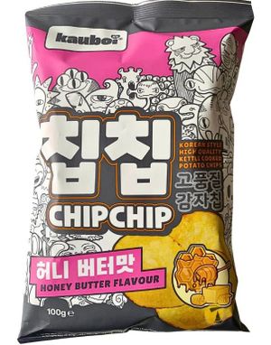 ChipChip Honey Butter - Koreansk Stil Potetgull med Honning og Smørsmak 100 gram (Korea)