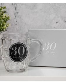 30 ÅR - Ølseidel med Sølvfarget Tekst i Gaveeske 568 ml