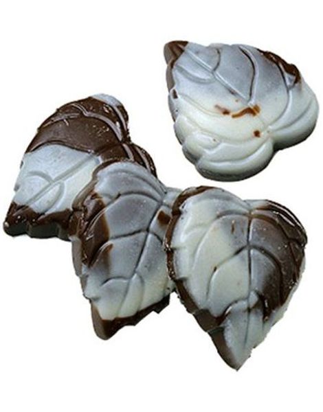 2,4 kg Brune og Hvite Sjokolade Løvblader