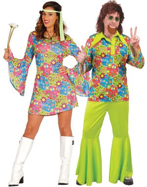 Parkostyme - Flower Power Hippiekostymer