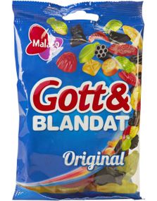 Godt og Blandet Original - Blanding av Vingummi og Lakris 50 gram