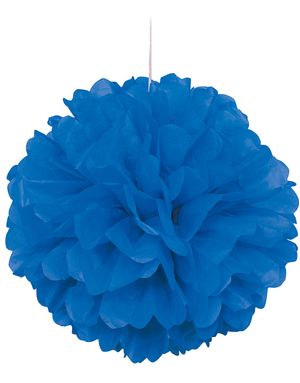 Royal Blå Puff Pom Pom 40 cm