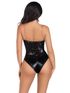 Svart Bodysuit med Paljetter til Dame