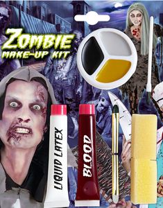 Zombie Sminkesett 6 Deler