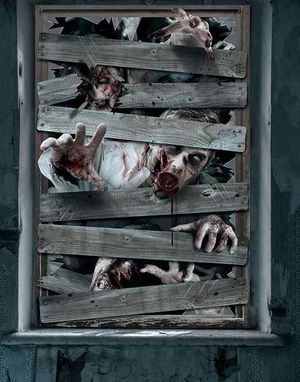 Zombie Vindudekorasjon 80x120 cm