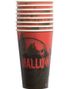 8 stk Svarte Blodige Pappkrus ca 473 ml - Blodig Halloween