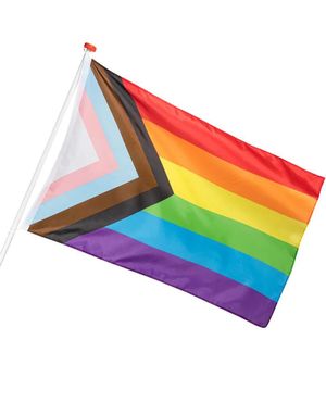Stort Pride LGBTQ+ Regnbue Flagg 90x150 cm
