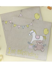 20 stk Små Servietter 25x25 cm- My Sweet Baby