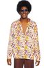 70-Talls Blomstrete Hippie Skjorte til Herre - Medium/Large