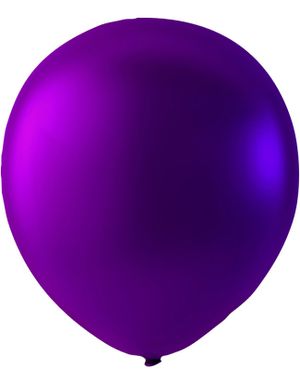 100 stk 13 cm - MEGAPACK - Lilla Metallic Små Ballonger