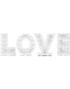 LOVE Ballongmasaikkstativ - 63 cm 