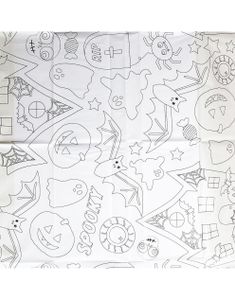 Fargelegging Bordduk med Halloween Tema 160x80 cm