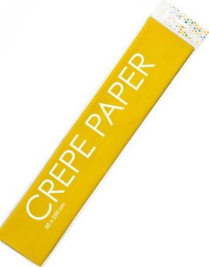 Gult Kreppapir 50x250 cm