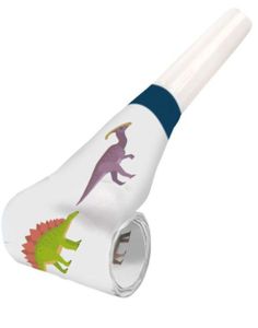 8 stk Partyfløyter - Happy Dinosaur