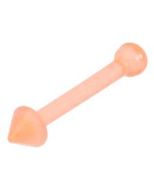 Rett Orange Nesepiercing med Spike