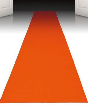 450x60 cm Orange Løper - VIP Party