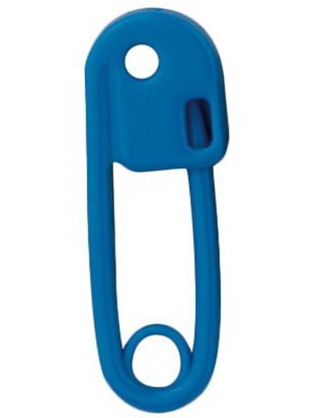 Sikkerhetsnål 1.6 mm - Blå Ørepiercing