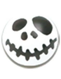 Jack Skellington Head - Hvit og Svart Akrylkule