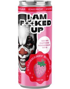 Fucked Up Strawberry Bubbles - Sukkerfri Energidrikk med Jordbærsmak 330 ml