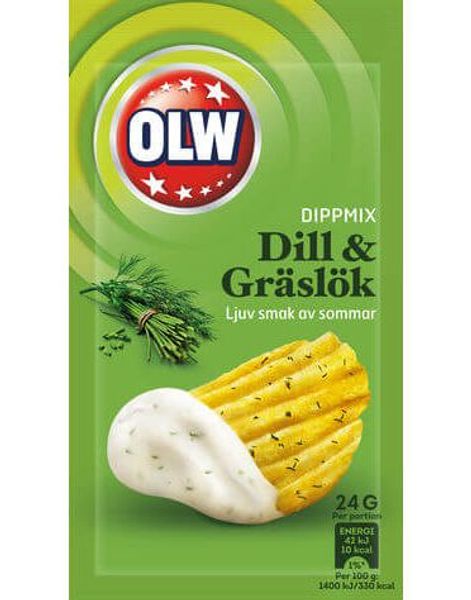 Dill og Gressløk Dipmix 24 gram