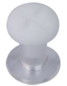 Bolt - Hvit Piercing Plugg
