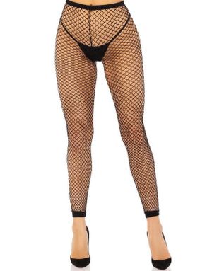 Nettingtights uten fot – svart