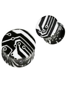 Machine In Black and White - Piercing Plugg