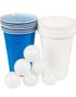 Oktoberfest Beer Pong Sett med 6 Baller og 12 Kopper