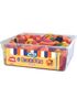 Boks med Vidal Jelly Filled Pizza Slices - Pizzaformet Vingummi med Gelefyll 636 gram