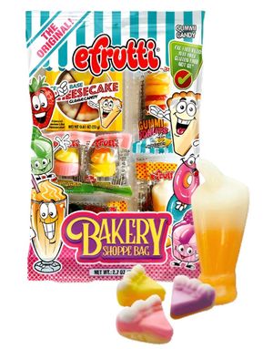 efrutti Gummi Bakery Shoppe - Forskjellig Matformet Vingummi 77 gram